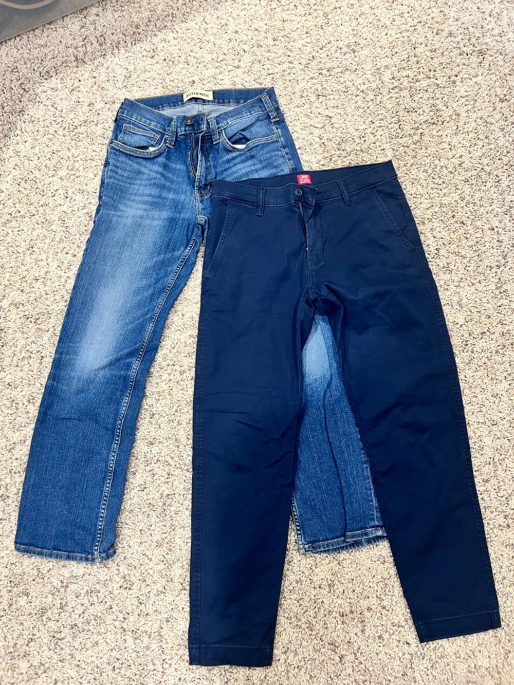 Silver Jeans Men's Straight Jeans and Levi's chinos bundle